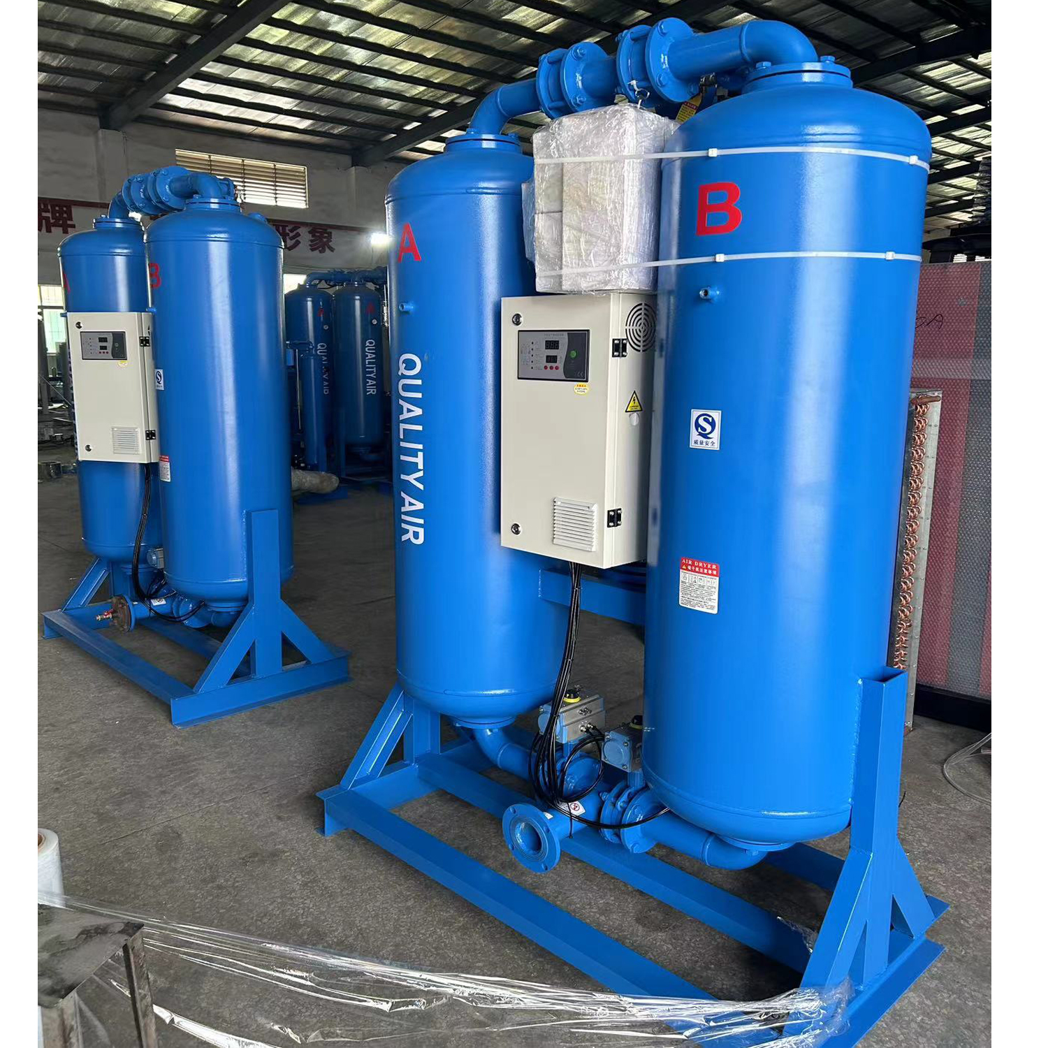 0.6m³-60m³ heatless regenerative adsorption for drying compressed air