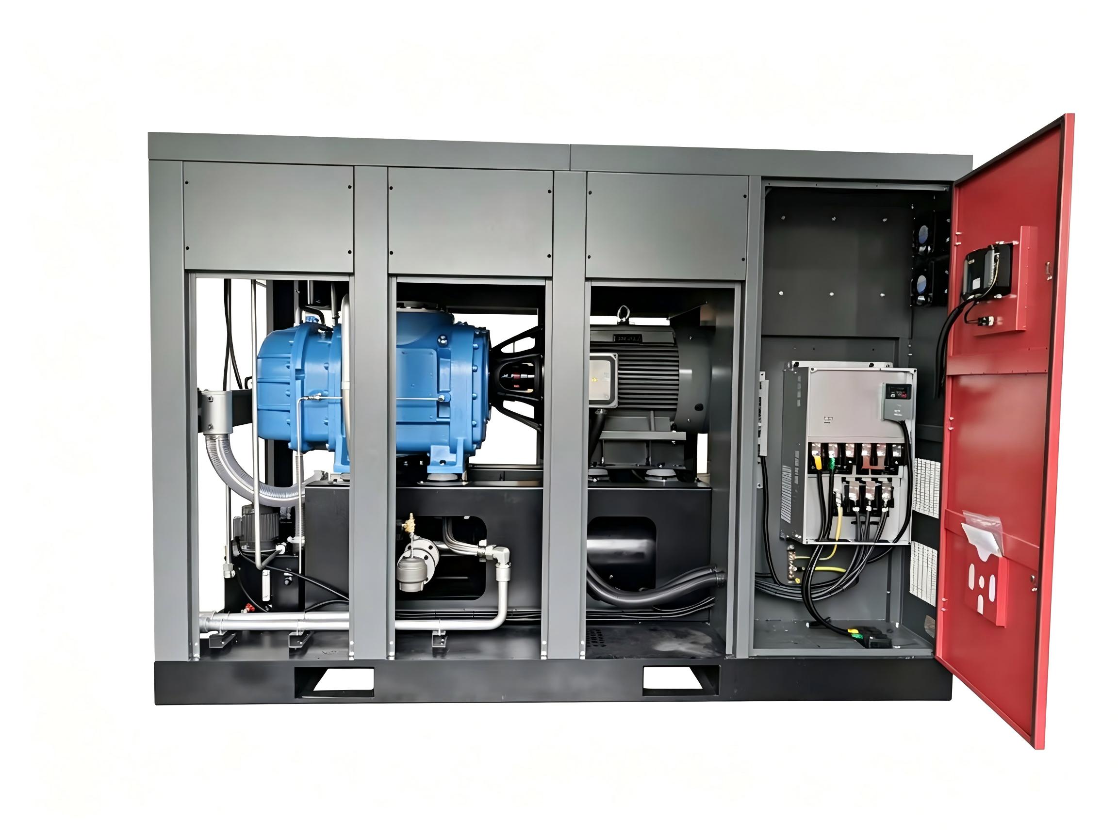 Permanent magnet variable frequency oil-free vacuum pump